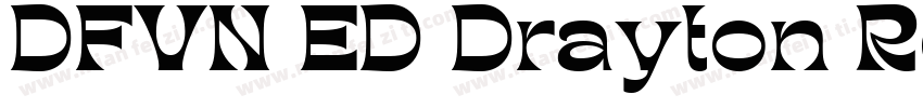 DFVN ED Drayton Regular字体转换